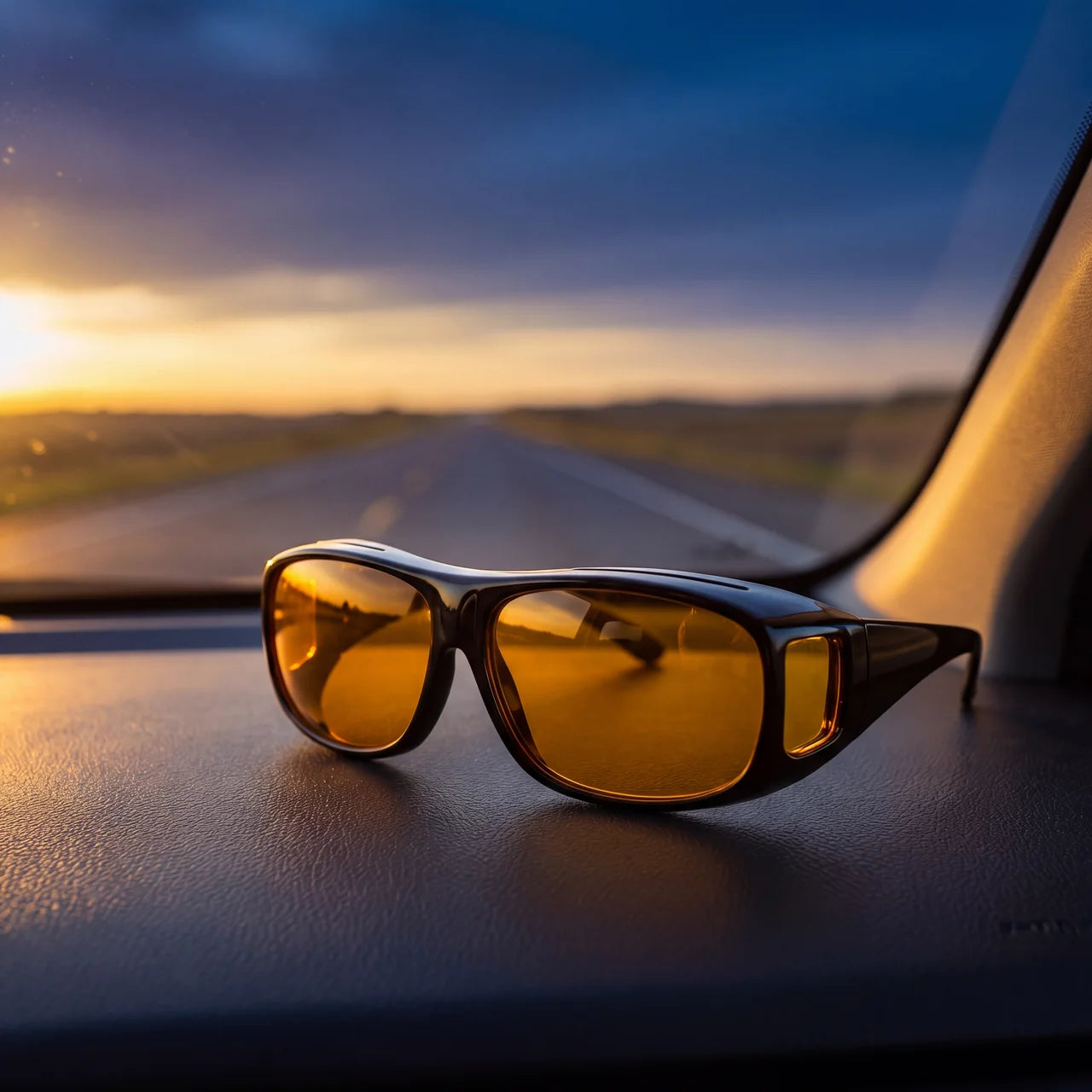 Lunettes Anti-Éblouissement Soleil & Phares LED