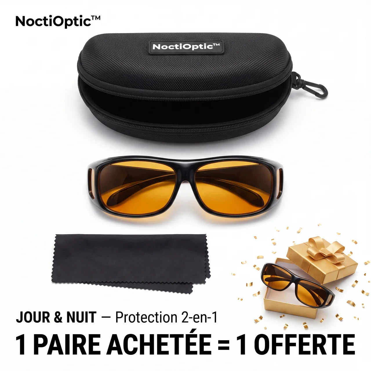 Lunettes Anti-Éblouissement Soleil & Phares LED